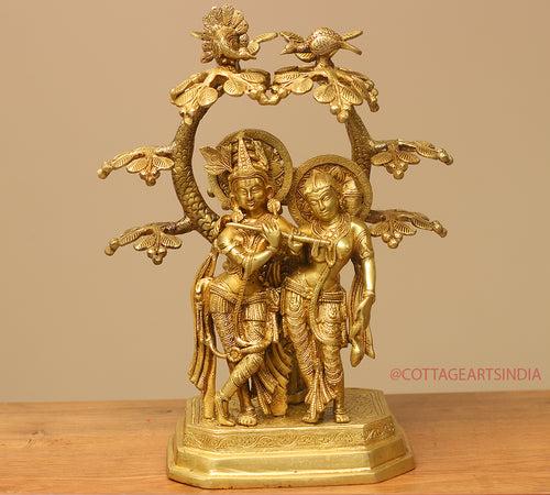 Brass Radha Krishna Tree