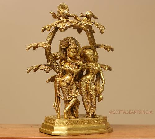 Brass Radha Krishna Tree