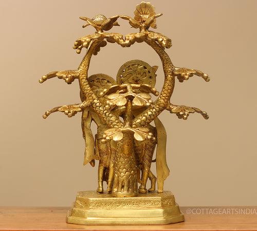 Brass Radha Krishna Tree