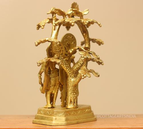 Brass Radha Krishna Tree