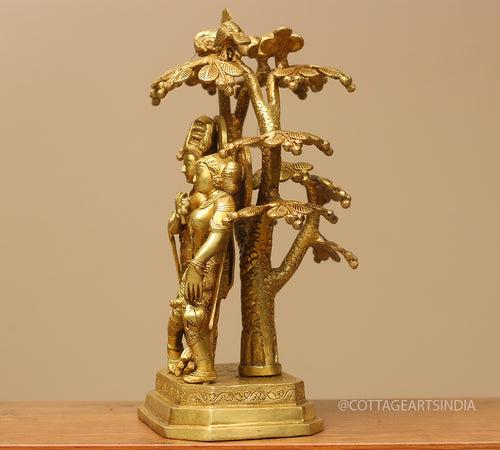 Brass Radha Krishna Tree