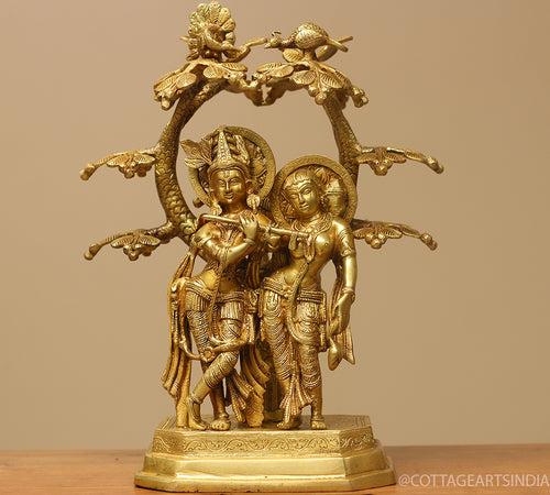 Brass Radha Krishna Tree