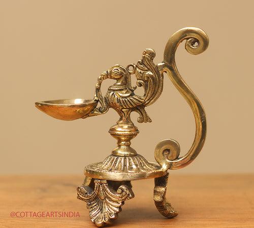 Brass Oil Lamp- Diya Annapakshi