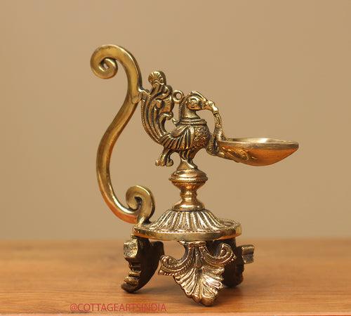 Brass Oil Lamp- Diya Annapakshi