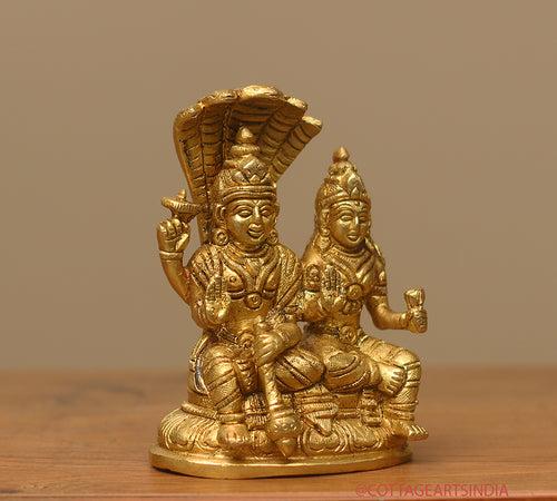 Brass Narayana /Vishnu Laxmi