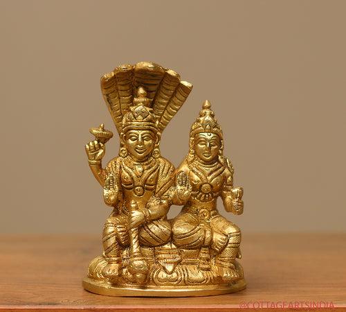 Brass Narayana /Vishnu Laxmi