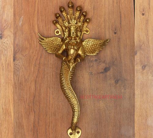 Brass Nagkanya Door Handle