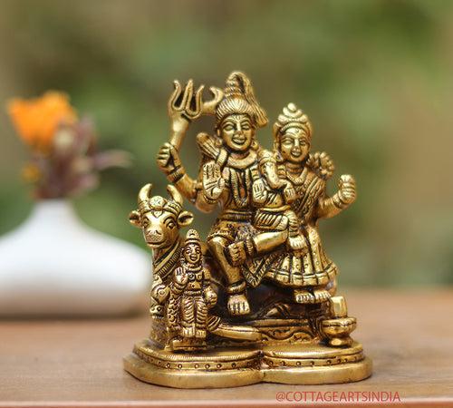 Brass Shiva family Parivar 4.5"