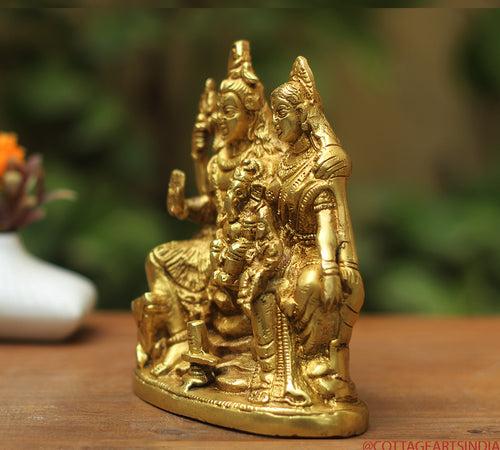 Brass Shiva family Parivar 6"