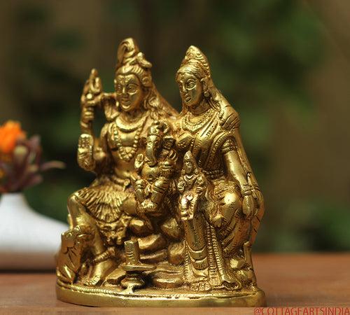 Brass Shiva family Parivar 6"