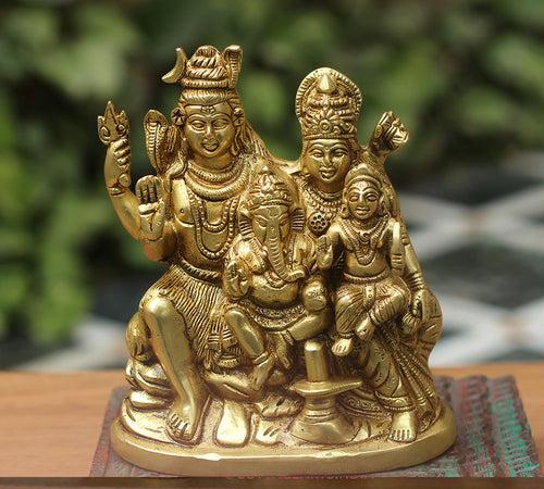 Brass Shiva family Parivar 8"