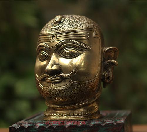 Brass Shiva Mukhlingam Idol