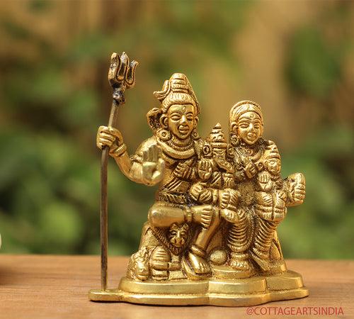 Brass Shiva family Parivar 3.5"