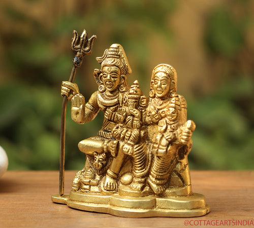 Brass Shiva family Parivar 3.5"