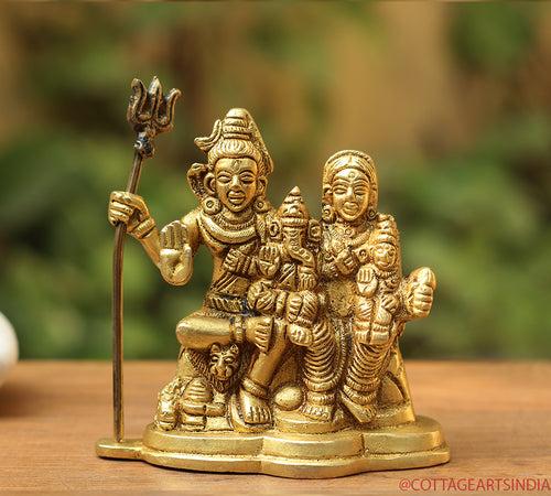 Brass Shiva family Parivar 3.5"