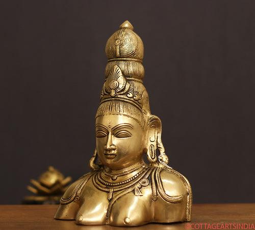 Brass Parvati Bust