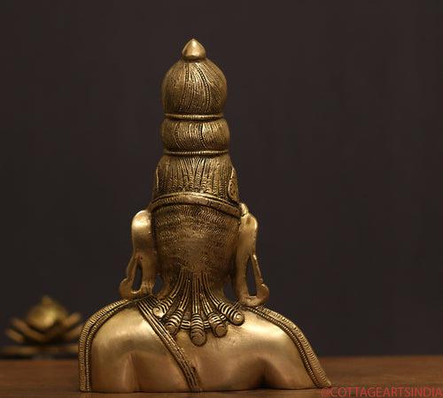 Brass Parvati Bust