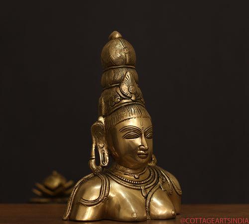 Brass Parvati Bust