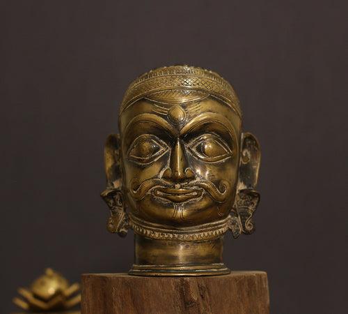 Brass Antique Finish Shiva Mukhlingam