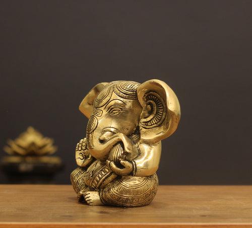 Brass Ganesh 5"