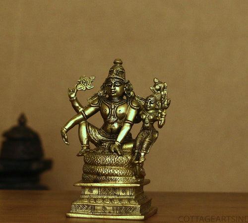 Brass Narayana /Vishnu Laxmi