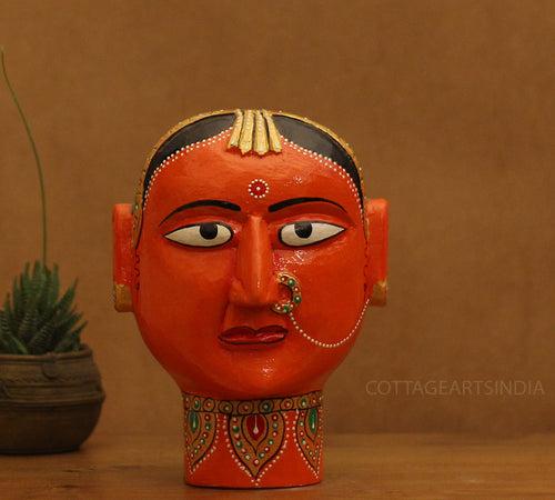 Wooden Gauri Head