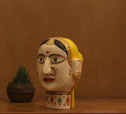 Wooden Gauri Head