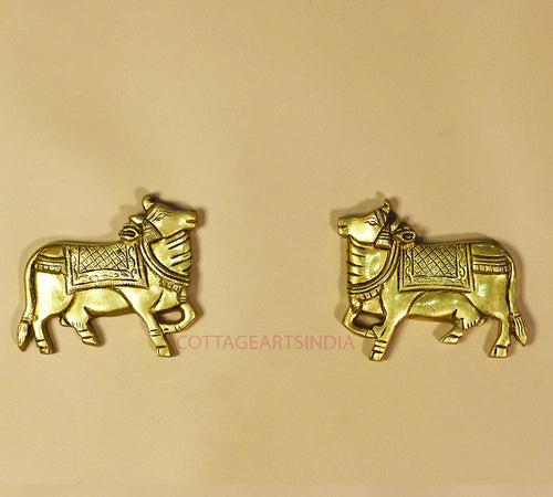 Brass Cow pair