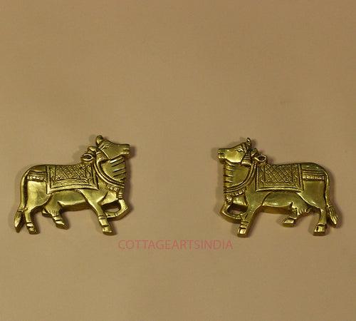 Brass Cow pair