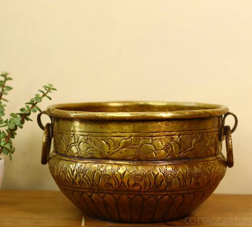 Brass Antique Finish Planter