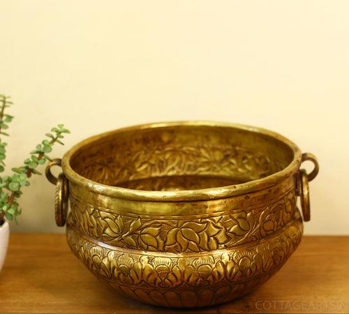 Brass Antique Finish Planter