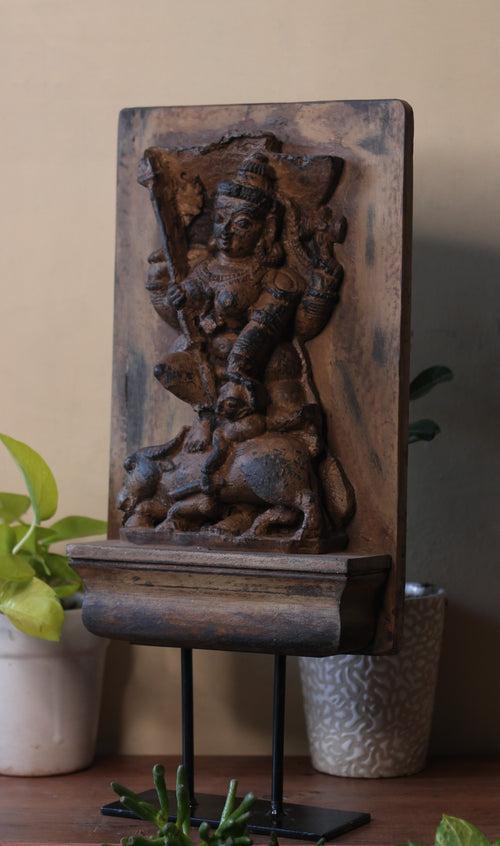 Vintage Wood / Stone Kali Idol