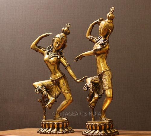 Brass Shiva Parvati Dancing