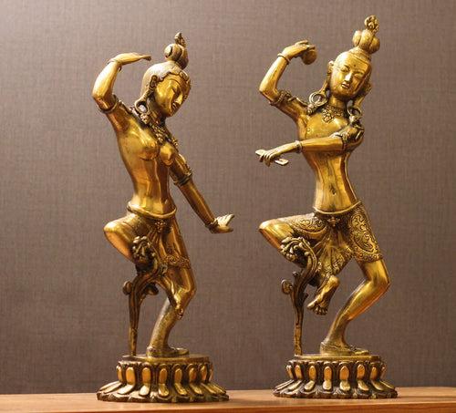 Brass Shiva Parvati Dancing