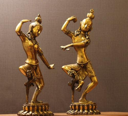 Brass Shiva Parvati Dancing