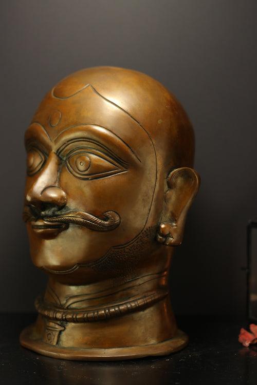 Brass Shiva Mukhlingam Face