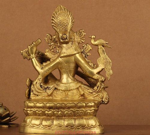 Brass Saraswati 11"