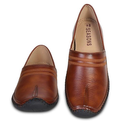 Kolapuri Centre Ethnic Occasual Tan Shoe