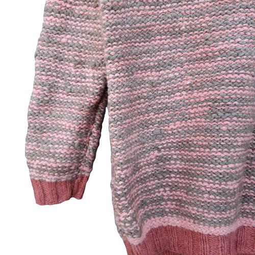 Peach and beige melange pullover