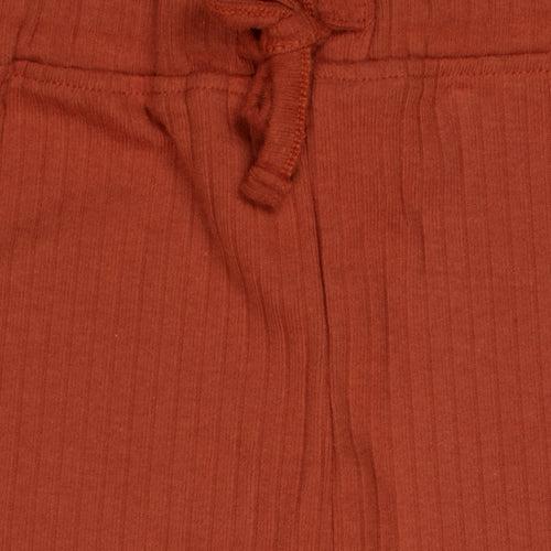 Rust Orange Ribbed Bottoms