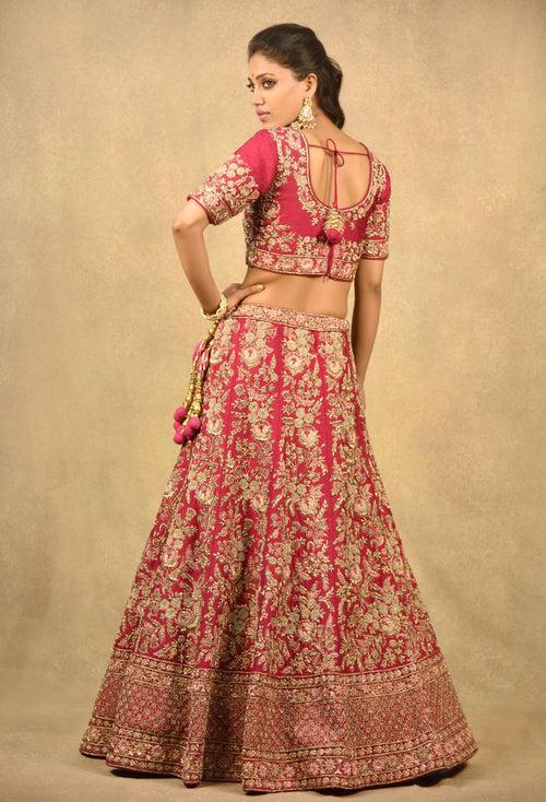 BARN RED LEHENGA