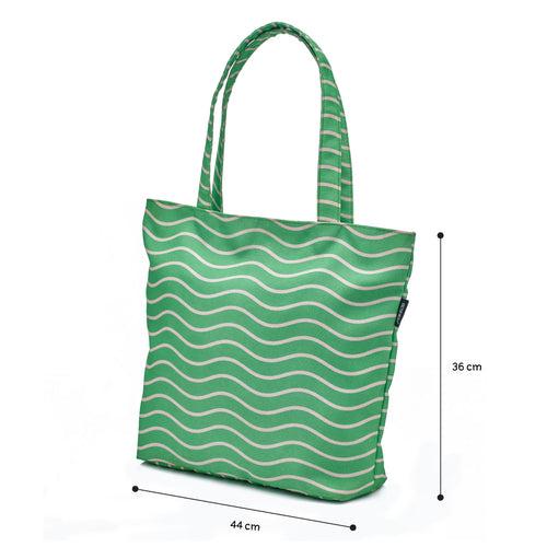 Go With The Waves- Tote Bag