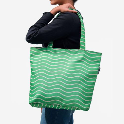 Go With The Waves- Tote Bag