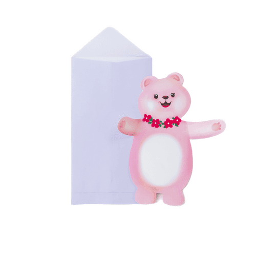 Pink Bear Hug Card