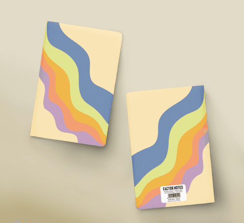 The Retro in Pastel: All-Purpose Notebook (A5/100GSM)