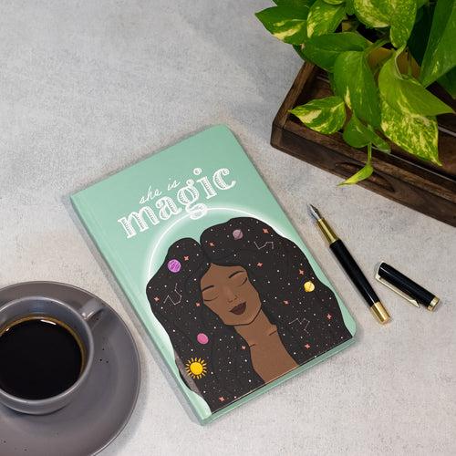 She is Magic - Designer Hard Cover Notebooks