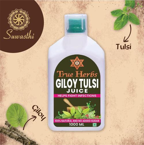 True Herbs Giloy Tulsi Juice - 1 litre