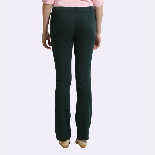 The Elasto Pants Cotton Super Stretch Pull On Deep Green