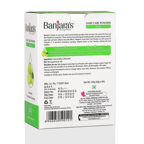 Banjara's Amla Hair Care Powder - 100g (5*20g)