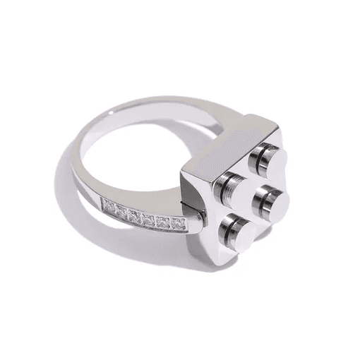 Quatro Lego Ring - 18K Gold Coated